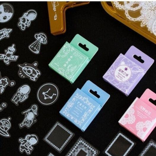 50pcs Clear Lace Stickers envelope sealing stickers Waterproof