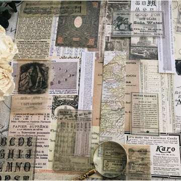 69pcs/pack Junk Journal kit, Vintage Style Book Pages and Posters