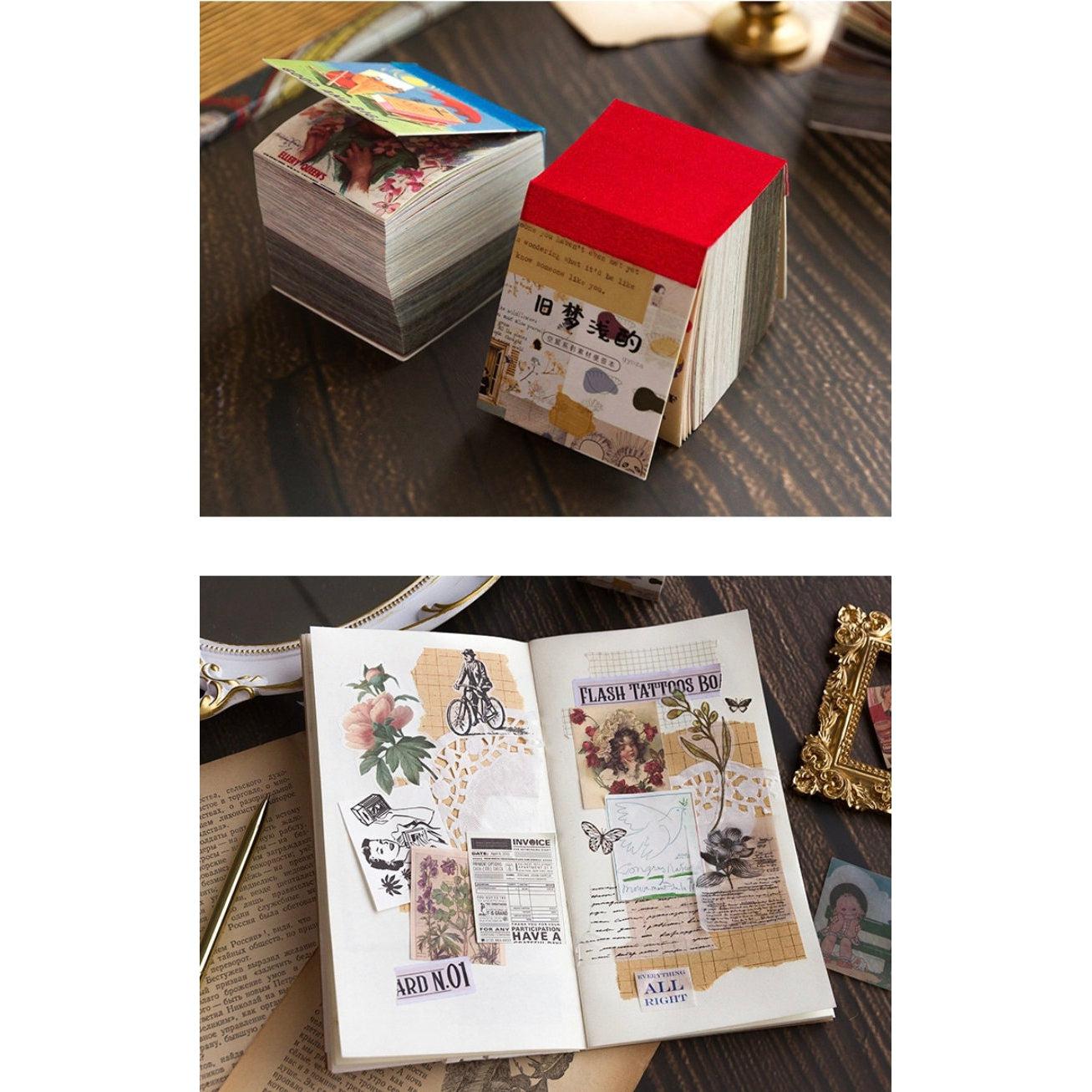 Cute Figures Themed Mini Memo Pad, 400 pcs Scrapbook Paper, Journal Parchment