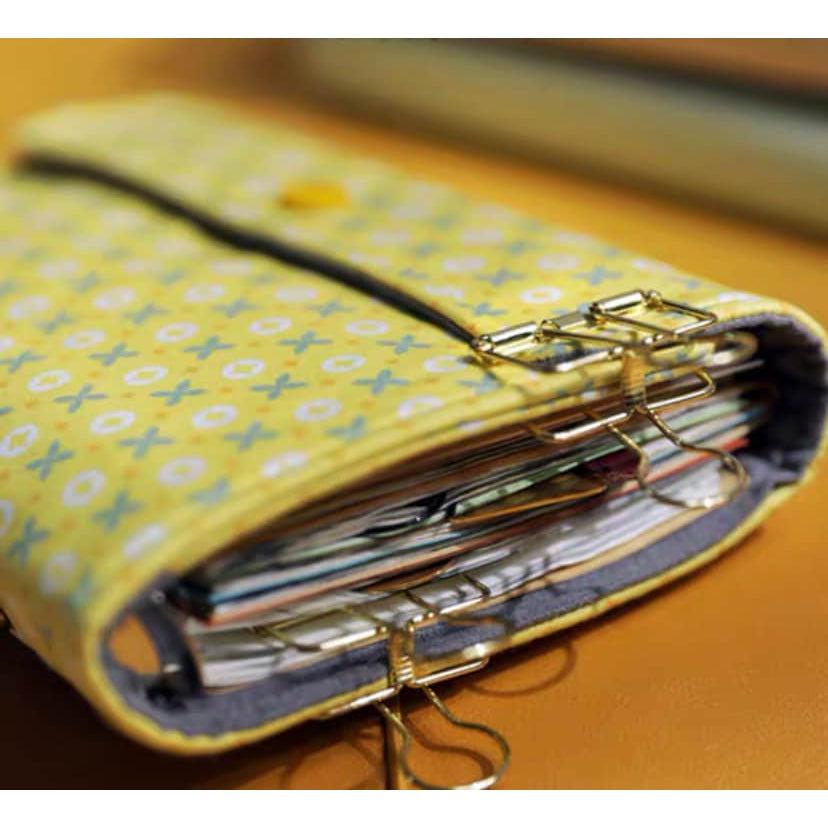 Cute Yellow Fabric Planners, Ring Binder, Traveler’s Journals, Scrapbook