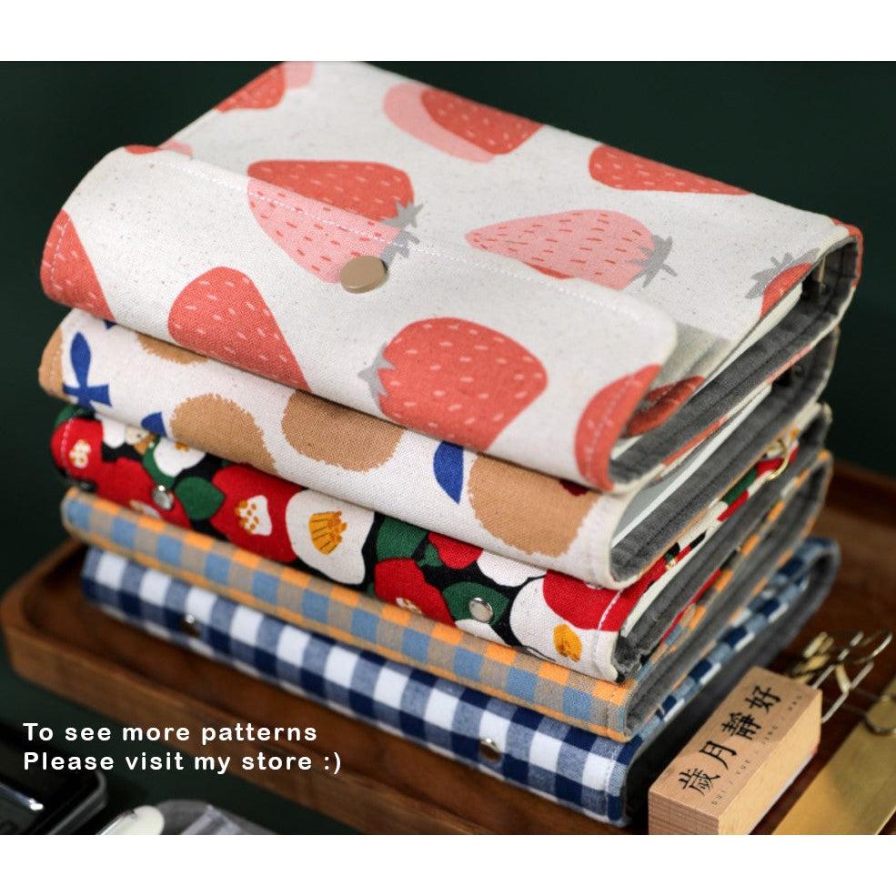 Dark Strawberry Pattern Bullet Journal, Ring Binder, Traveler’s Journals