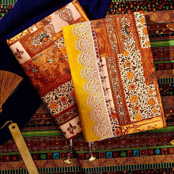 Egypt Style Fabric Journal Covers, Notebook, Journals, Scrapbook