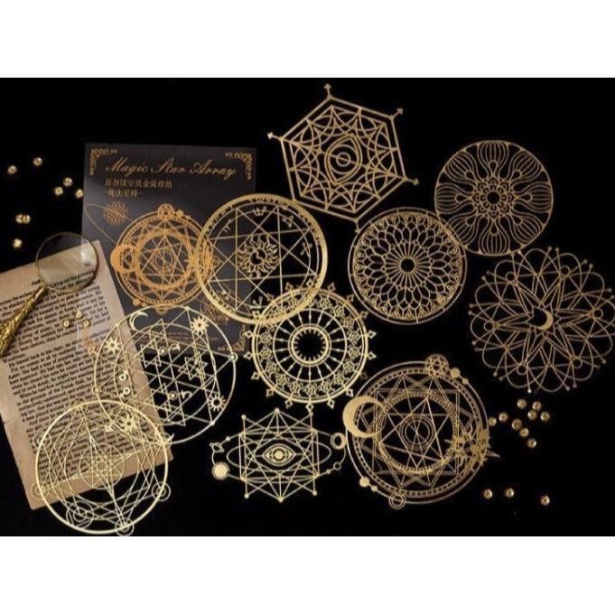 Gold Foil Paper Lace Sets, Hollow Scrapbook Paper, Junk Journal Supplies