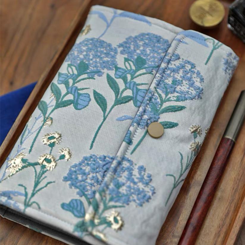 Hydrangea Fabric Planners, Ring Binder, Traveler’s Journals, Scrapbook