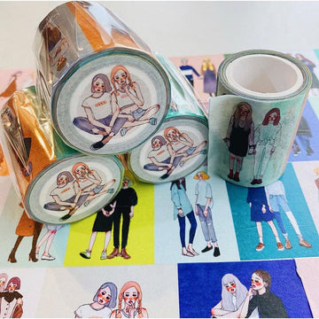 La Dolce Vita Washi Tape -  Good Friends & Love themed Stickers