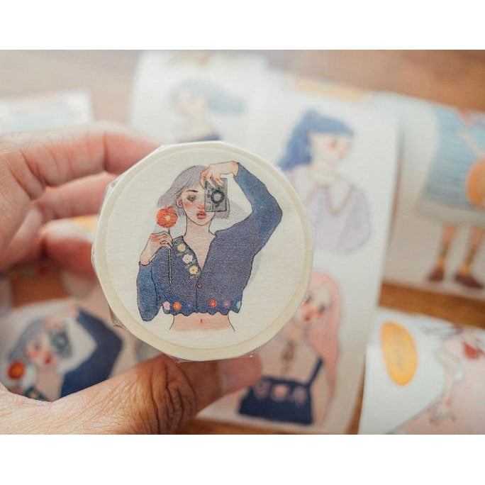 La Dolce Vita Washi Tape - "Song of hundred flowers" Girls Stickers