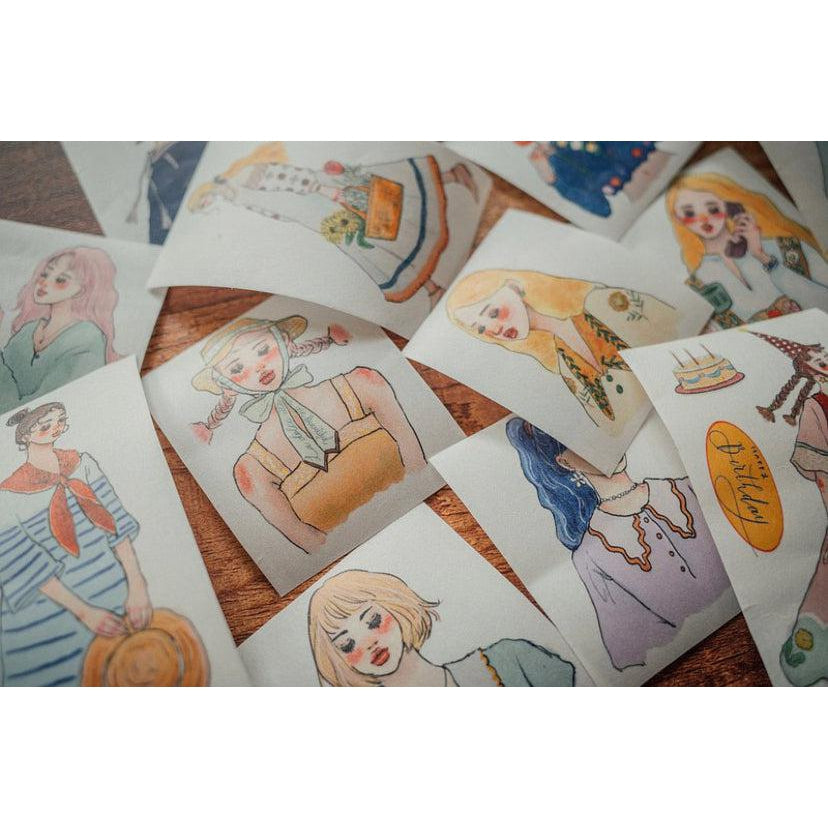 La Dolce Vita Washi Tape - "Song of hundred flowers" Girls Stickers