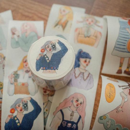 La Dolce Vita Washi Tape - "Song of hundred flowers" Girls Stickers