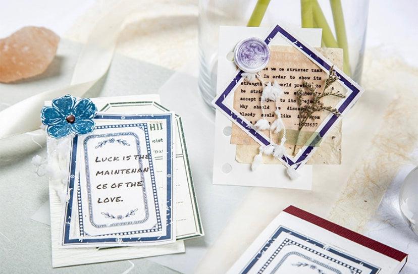 Paper frames and labels for junk journaling, scrapbooking