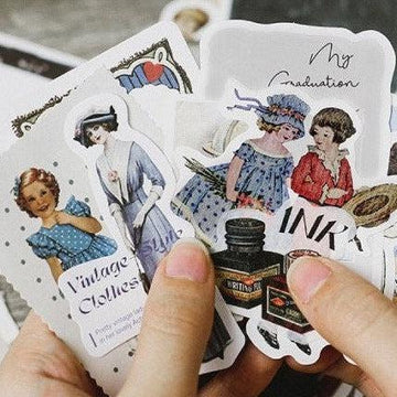 Victorian figures and Tags Themed Stickers Packs