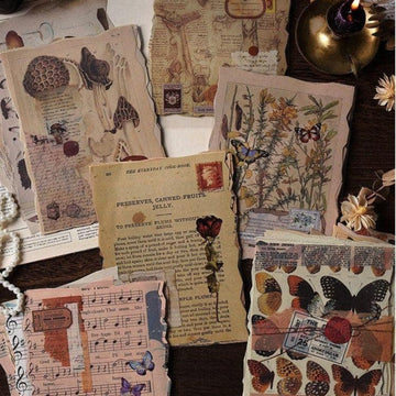 Vintage Style Background Patterns, Scrapbook Paper, Vintage Junk journal kit