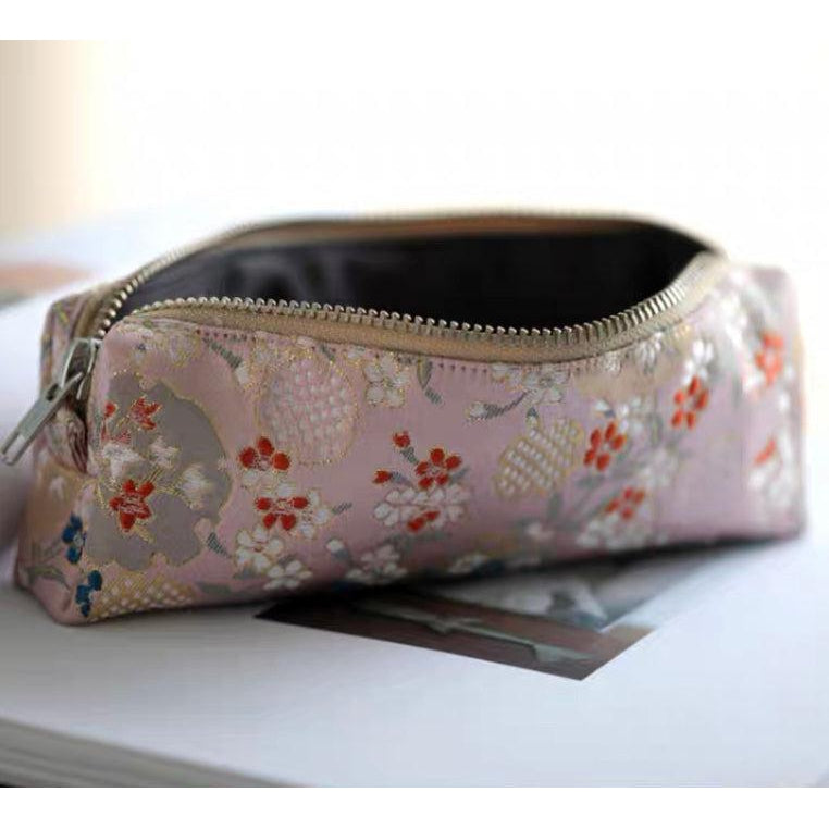 Vintage Style Brocade Fabric Pencil Cases, Stationery Cases