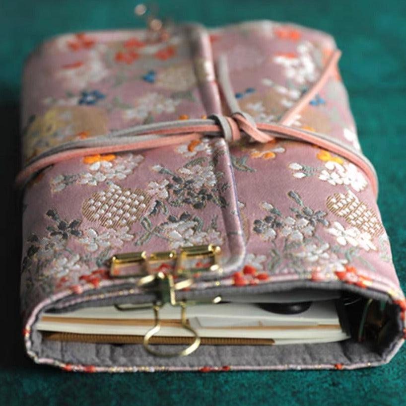 Vintage Style Fabric Bullet Journals, Traveler's Journal, Scrapbook