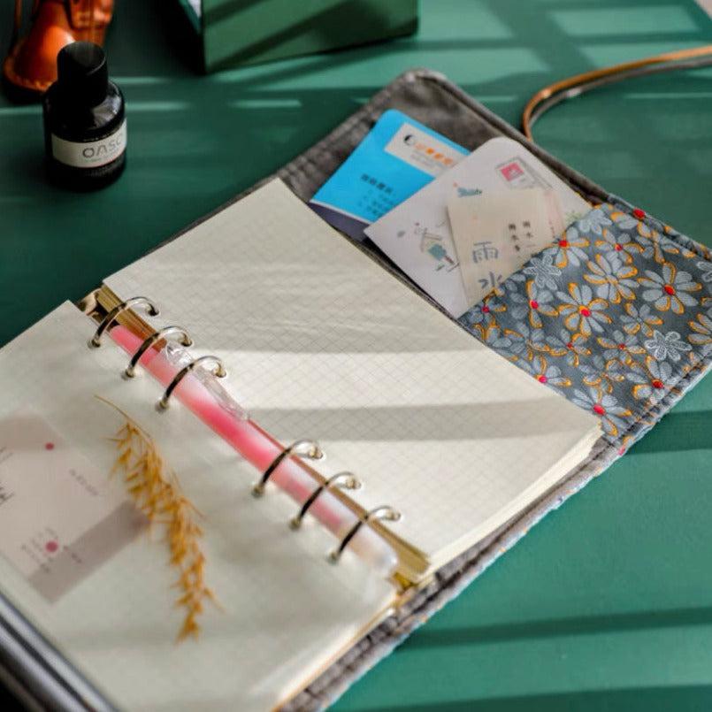 Vintage Style Fabric Bullet Journals, Traveler's Journal, Scrapbook