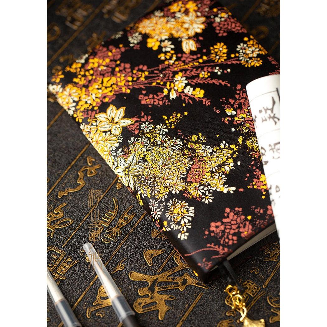 Vintage Style Flower Brocade Fabric Journal Covers, Notebook, Scrapbook