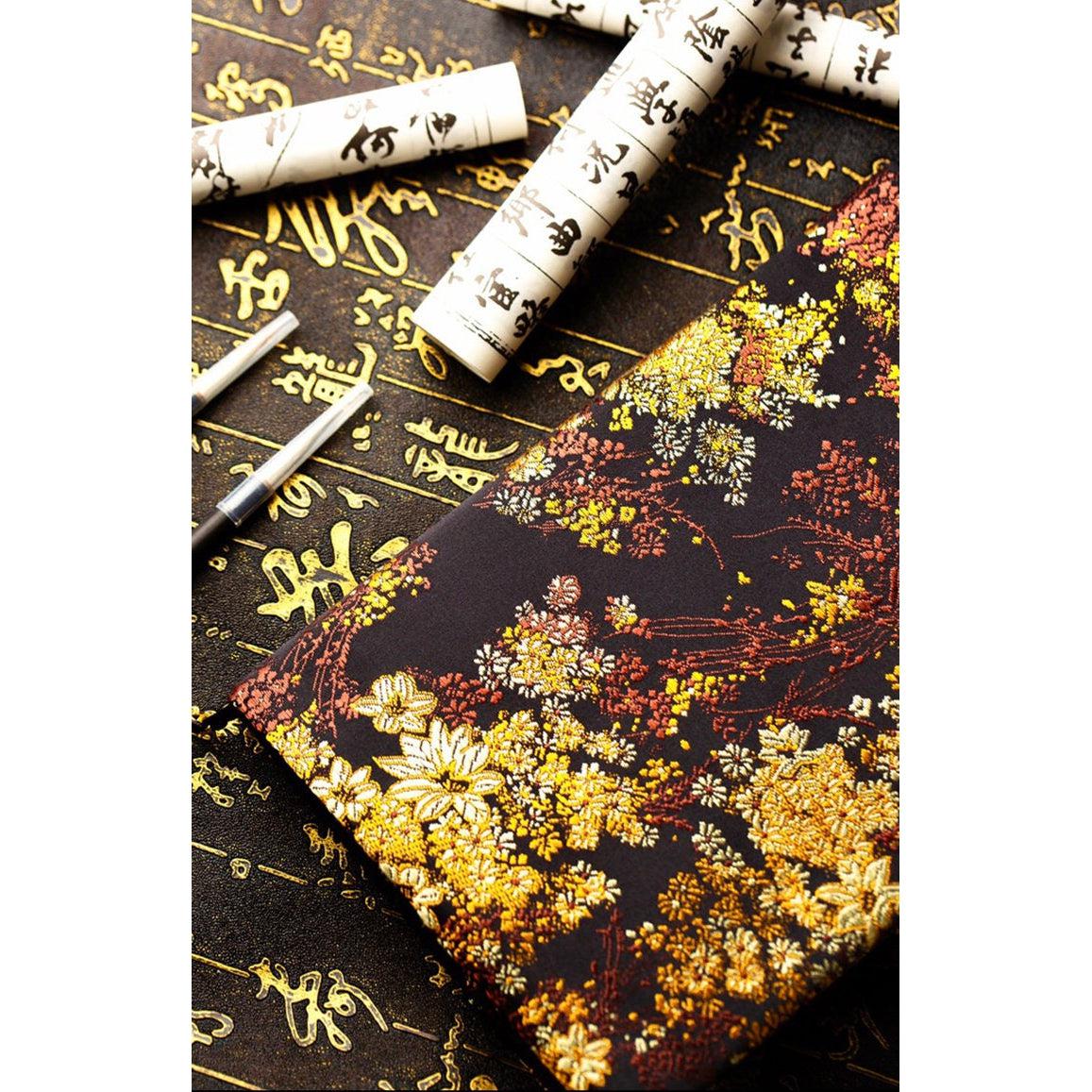 Vintage Style Flower Brocade Fabric Journal Covers, Notebook, Scrapbook