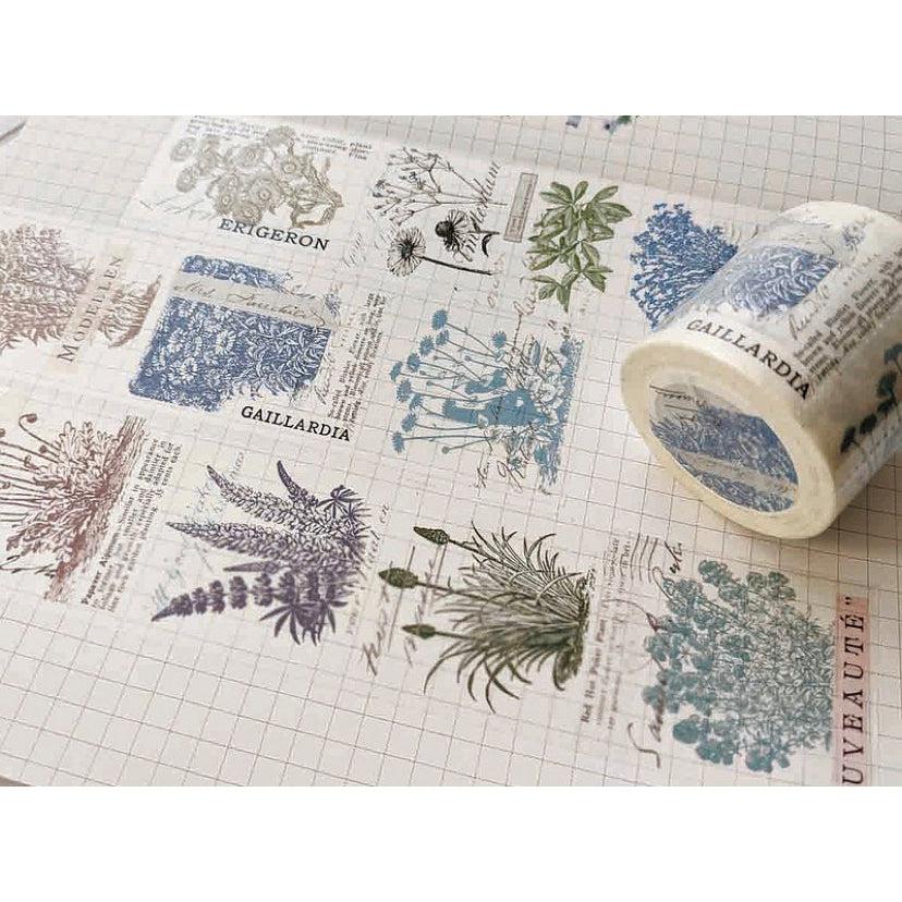 Vintage Style “Small Flower” Washi Tape, Washi Stickers, designed by Usagiprint