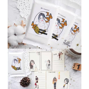 Yuanzi / 20pcs Girls Cards, Tags, Memo, Note Card, Journal Ephemera