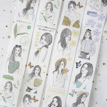 Yuanzi / Spring Girls Tapes, Stickers, Journal stickers