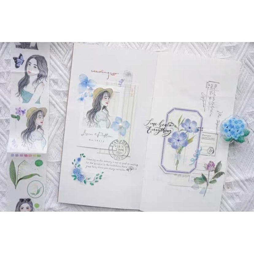 Yuanzi / Spring Girls Tapes, Stickers, Journal stickers